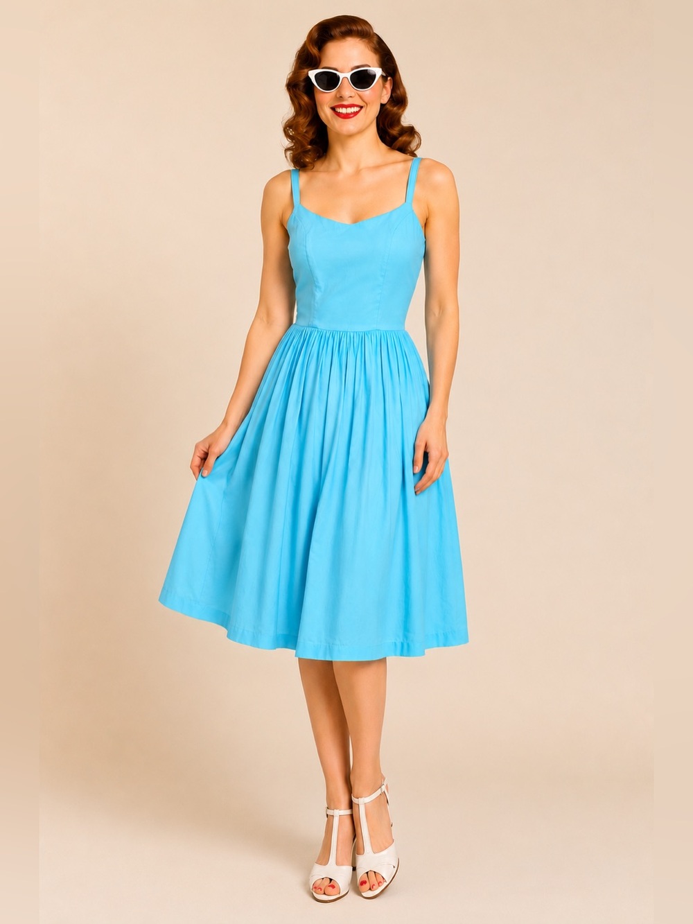 🌺 Pinup Couture Vintage-Inspired Fit & Flare Dress - Picture 2 of 7